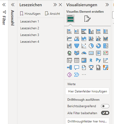 Power BI Lesezeichen Sammlung