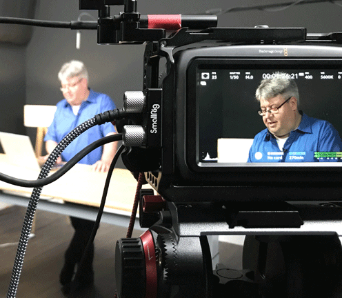 Torsten bei Aufnahmen für die Heise Academy