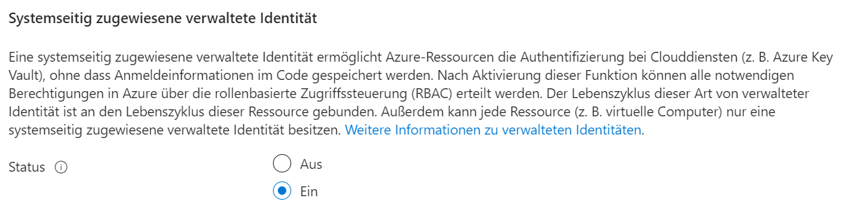 Sicherheit Azure SQL Identit&auml;t